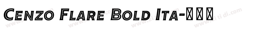 Cenzo Flare Bold Ita字体转换